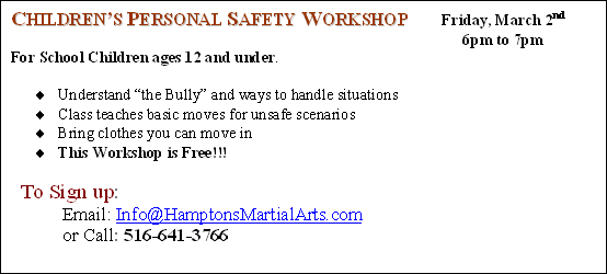 Children Self Defense